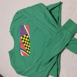 Long sleeve VANS crop top